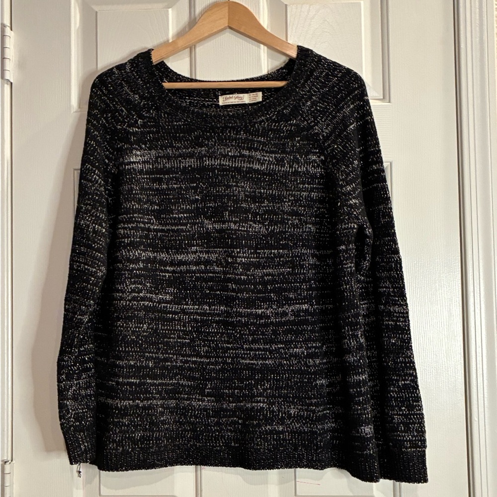 Faded Glory Women's Black and White Knit Sweater